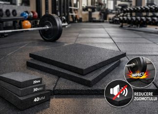 Pavele din cauciuc plane pentru fitness